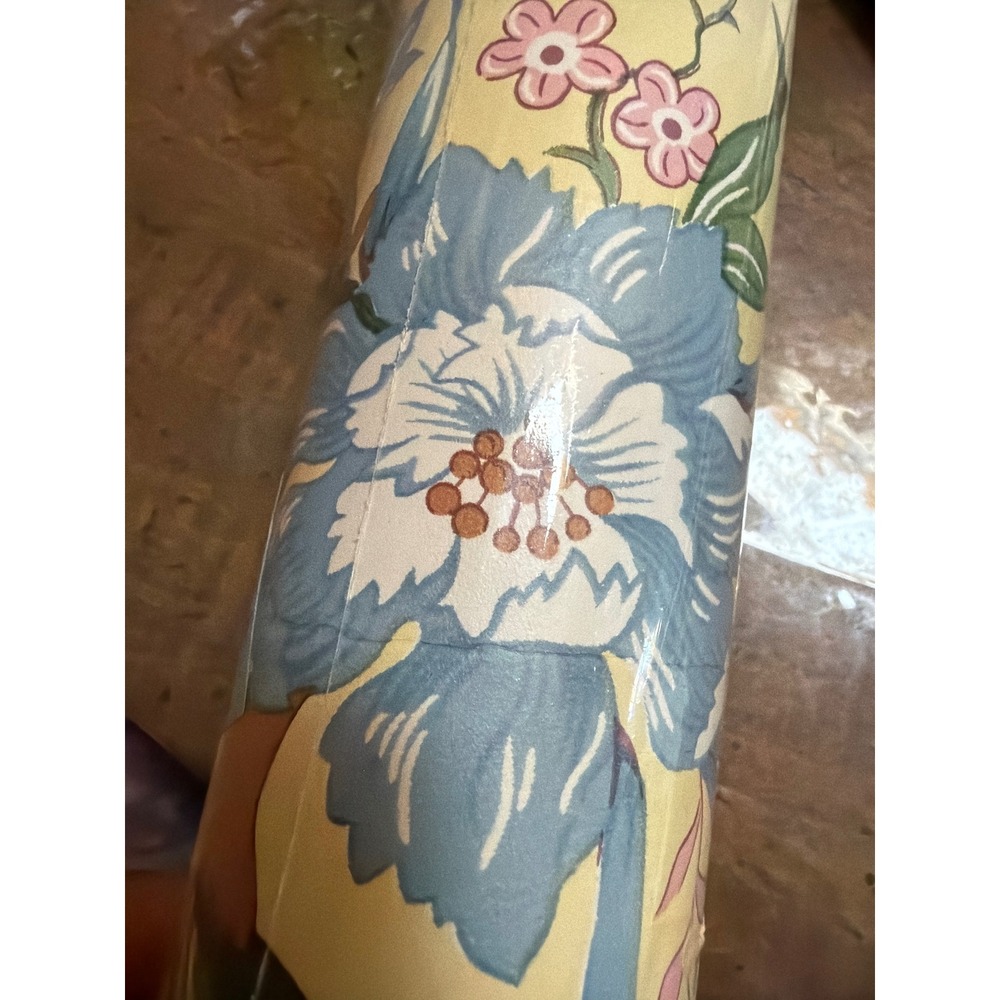 Villeroy & Boch Floral Wallpaper Border Yellow Blue Pink Botanical Vintage Roll